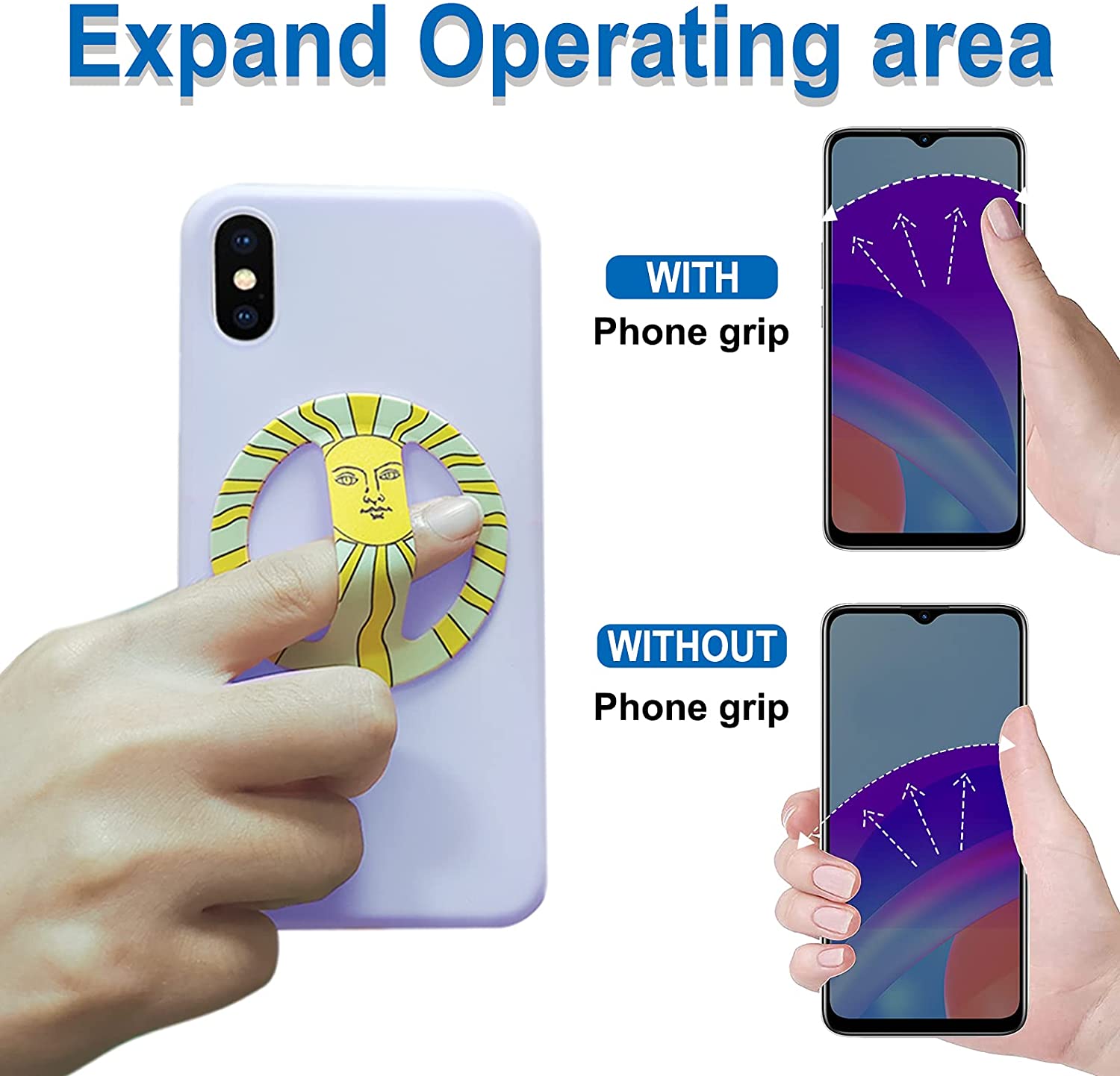 Ultra-Thin Phone Grip A Pair